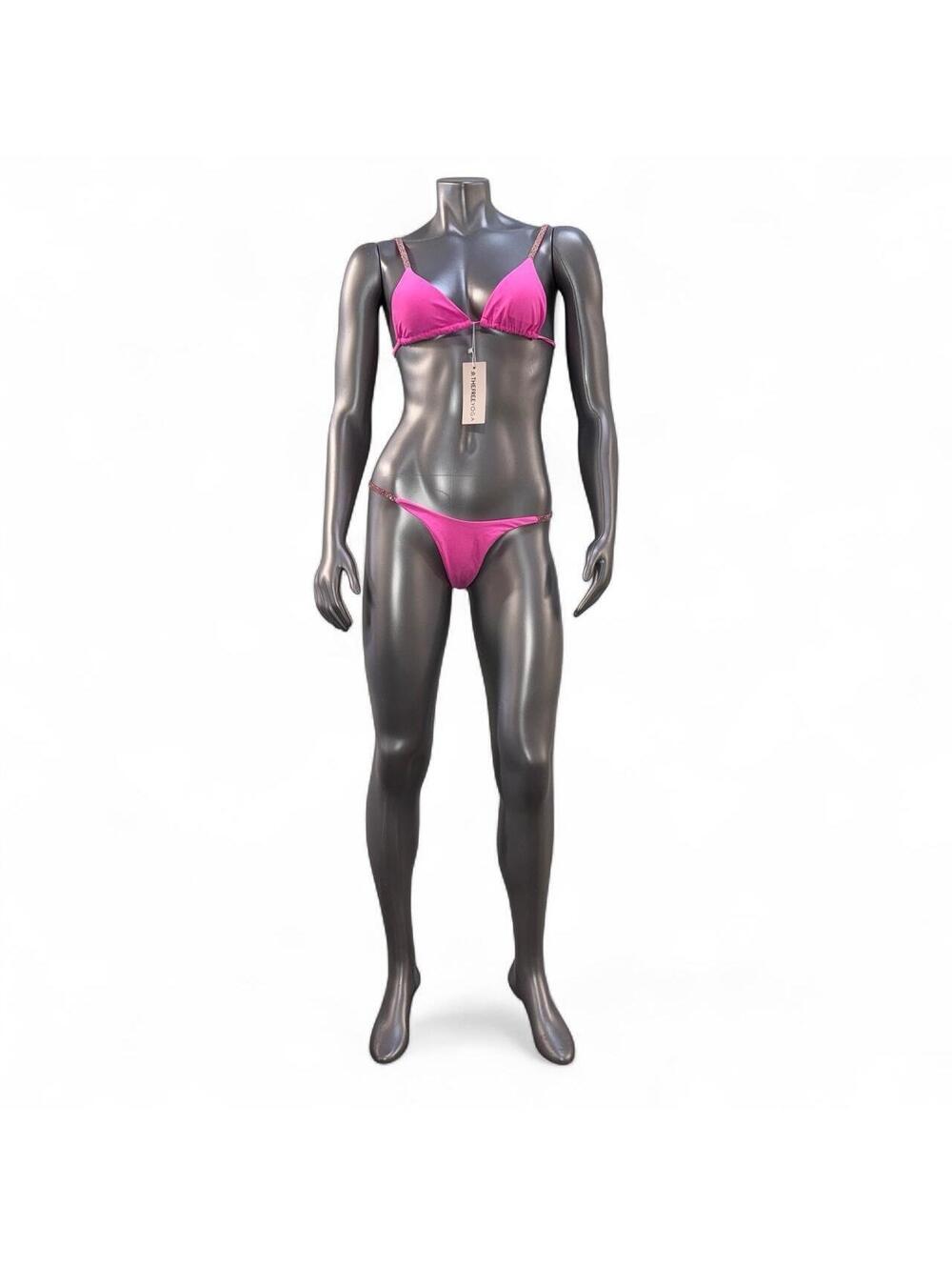The Free Yoga Hot Pink Rhinestone Two-Piece Bikini Set - New with Tags